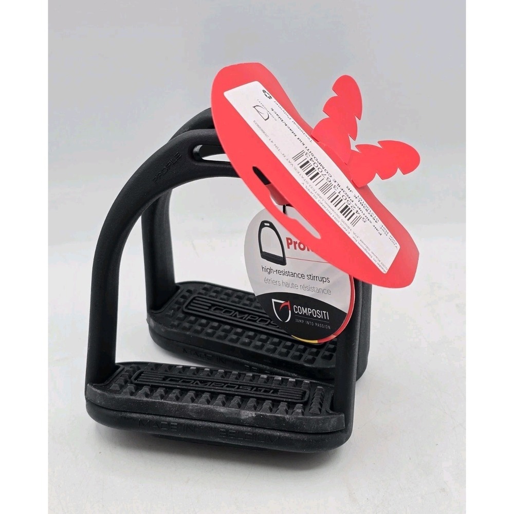 Compositi‎ Kid's Premium Profile Horse Riding Stirrups - Black - VERY GOOD